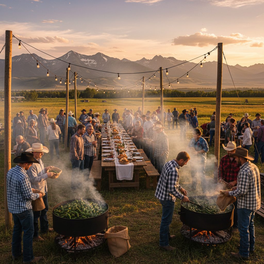 Chile roast festival at Mid Valley Farm
